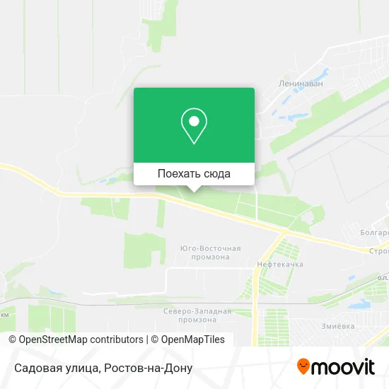 Карта Садовая улица