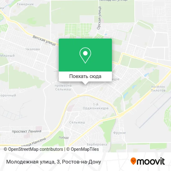Карта Молодежная улица, 3