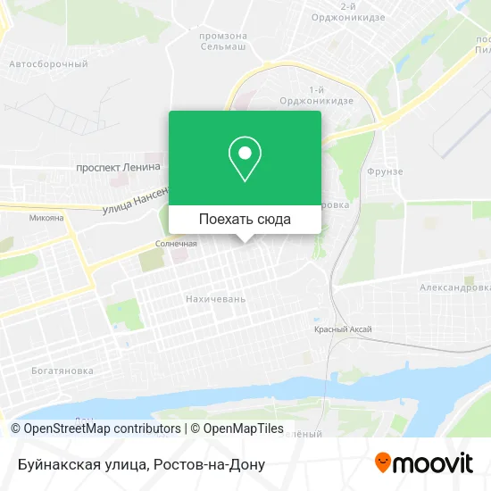 Карта Буйнакская улица