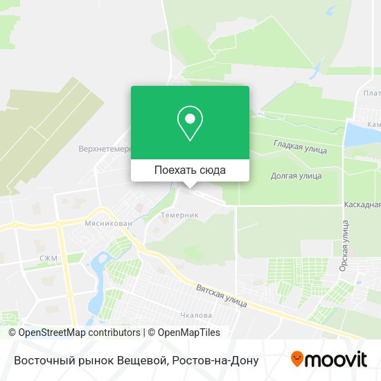 Карта Восточный рынок Вещевой