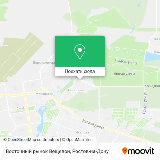 Карта Восточный рынок Вещевой