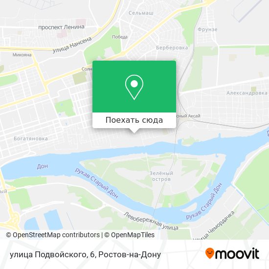 Карта улица Подвойского, 6
