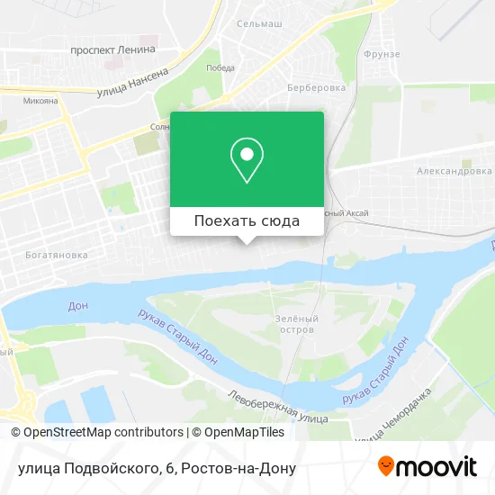 Карта улица Подвойского, 6