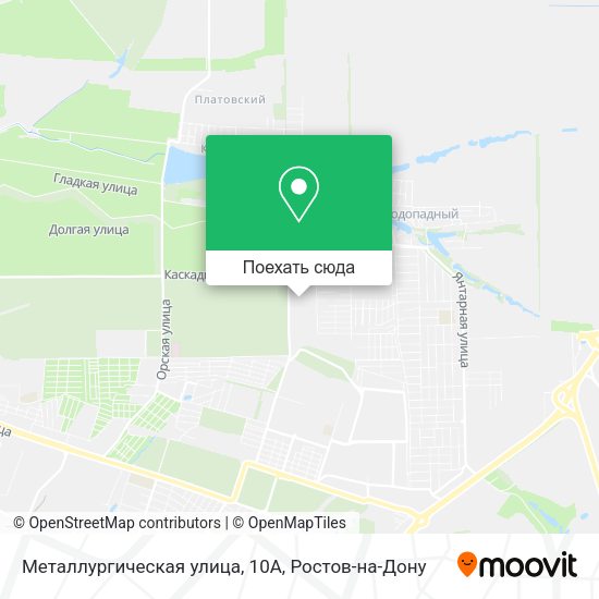 Карта Металлургическая улица, 10А