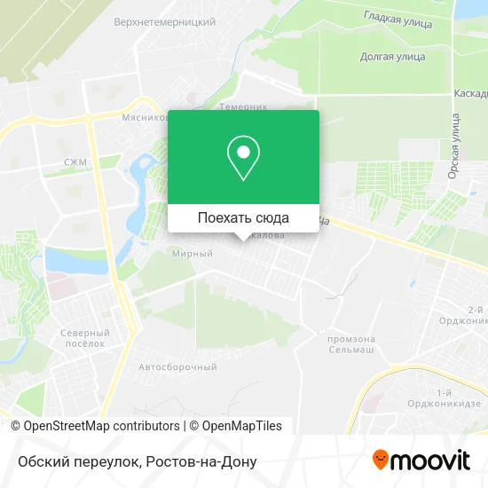 Карта Обский переулок