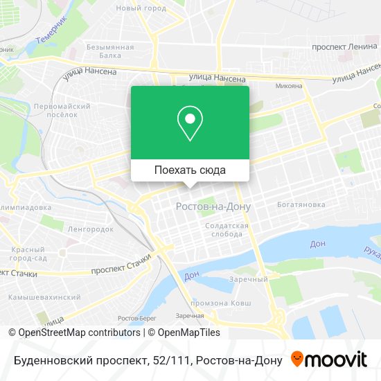 Карта Буденновский проспект, 52/111