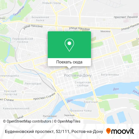 Карта Буденновский проспект, 52/111