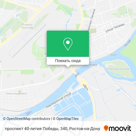 Карта проспект 40-летия Победы, 340