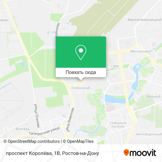 Карта проспект Королёва, 1В