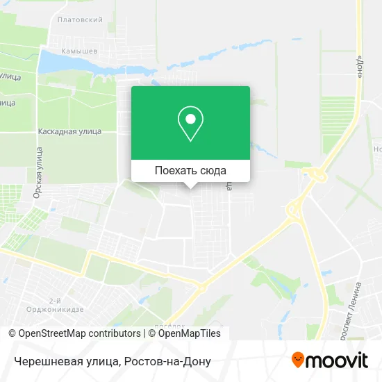 Карта Черешневая улица