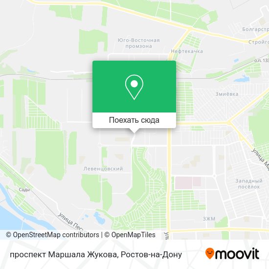 Карта проспект Маршала Жукова
