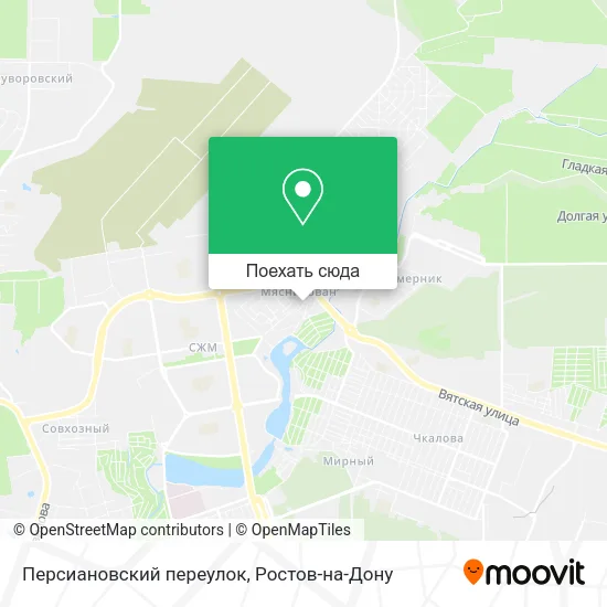Карта Персиановский переулок