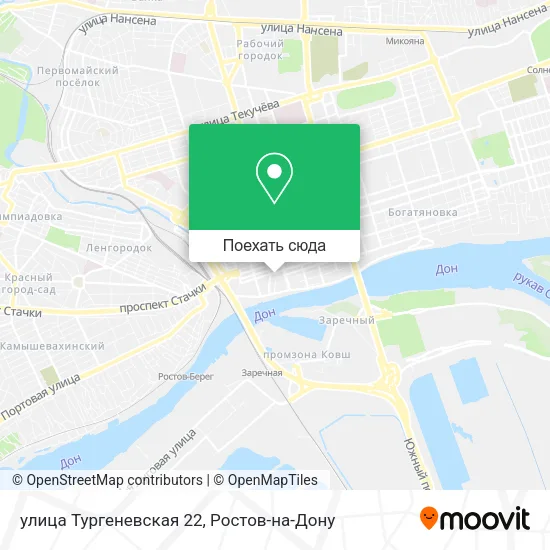 Карта улица Тургеневская 22