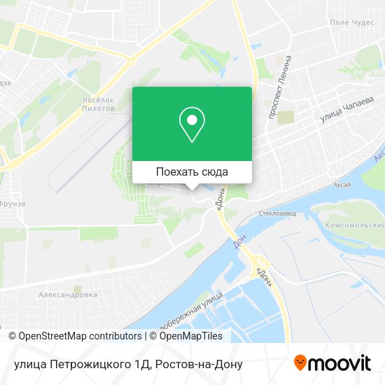 Карта улица Петрожицкого 1Д