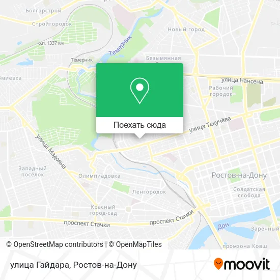 Карта улица Гайдара