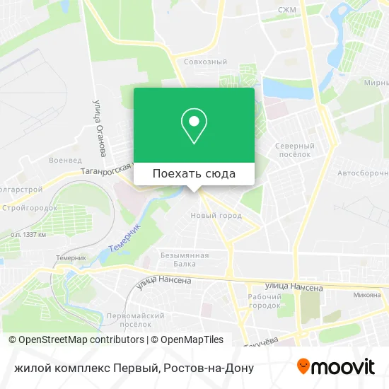 Карта жилой комплекс Первый