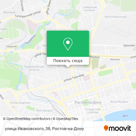 Карта улица Ивановского, 38