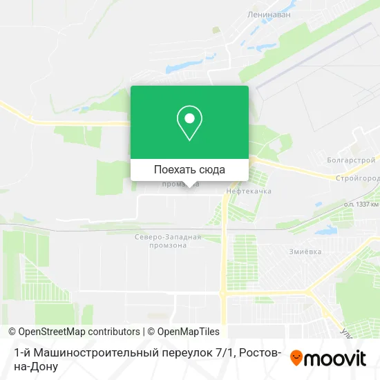 Карта 1-й Машиностроительный переулок 7 / 1