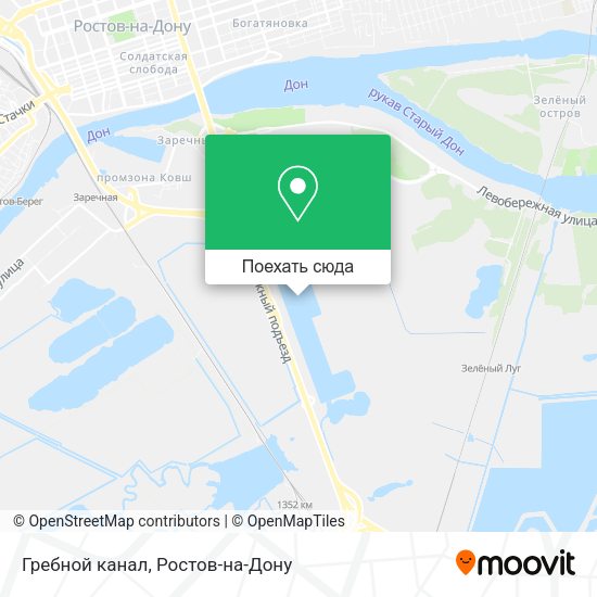 Карта Гребной канал