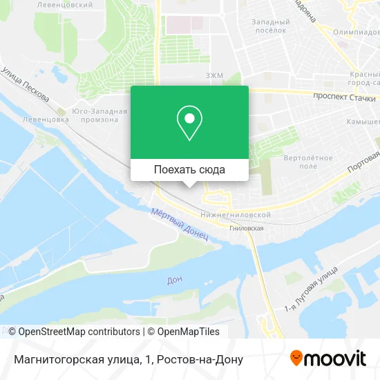 Карта Магнитогорская улица, 1