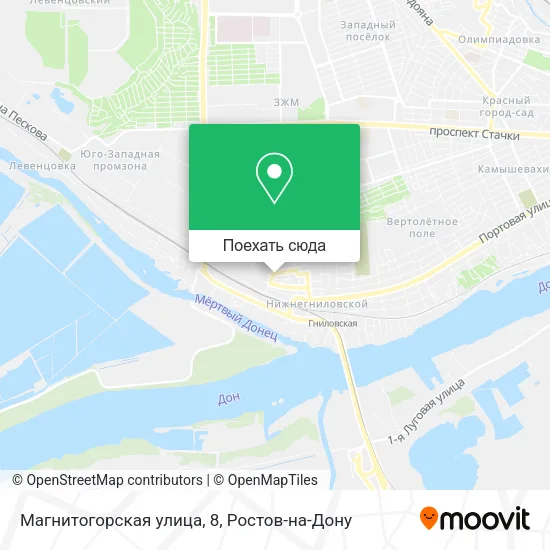 Карта Магнитогорская улица, 8