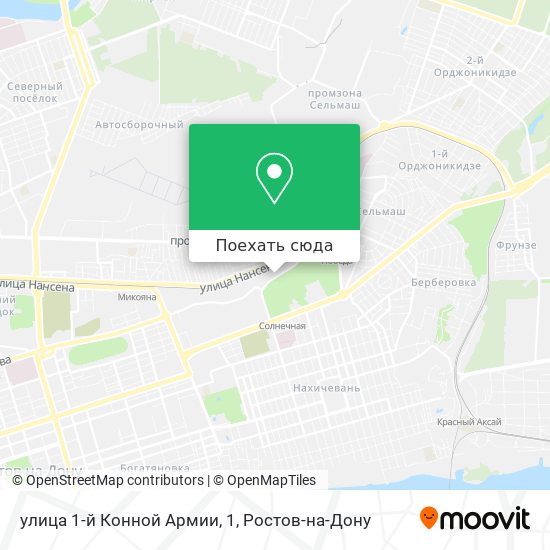 Карта улица 1-й Конной Армии, 1