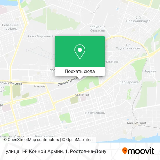 Карта улица 1-й Конной Армии, 1