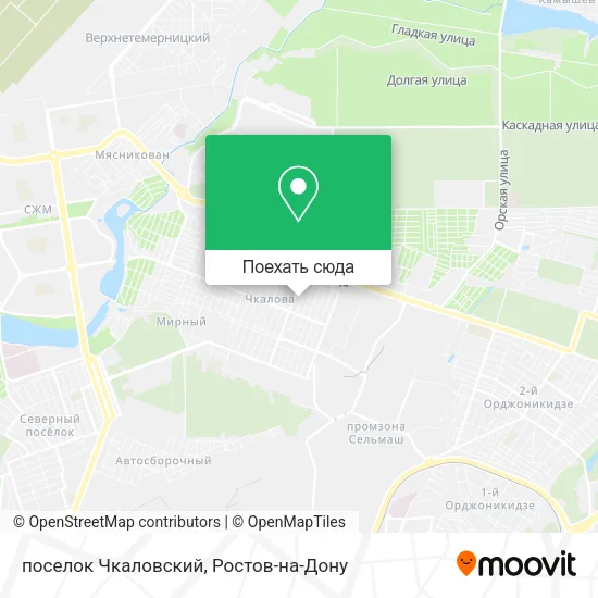 Карта поселок Чкаловский