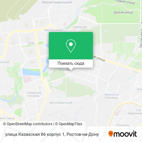 Карта улица Казахская 86 корпус 1
