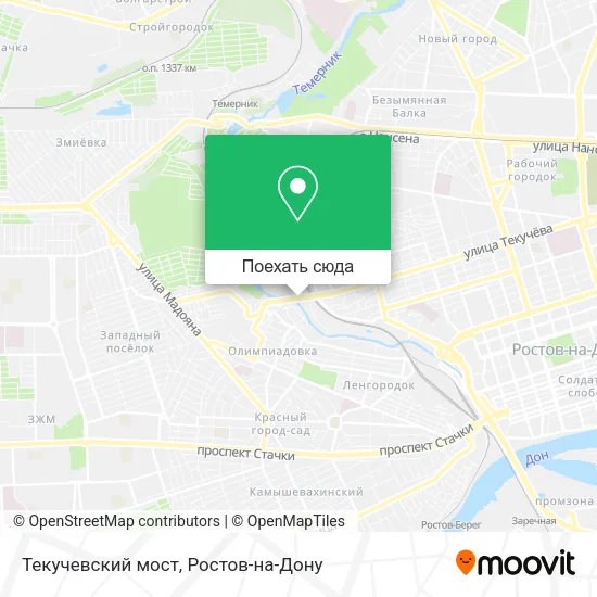 Карта Текучевский мост