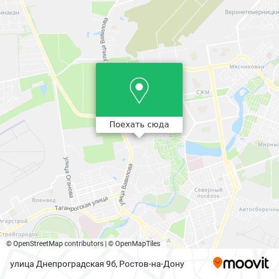 Карта улица Днепроградская 9б
