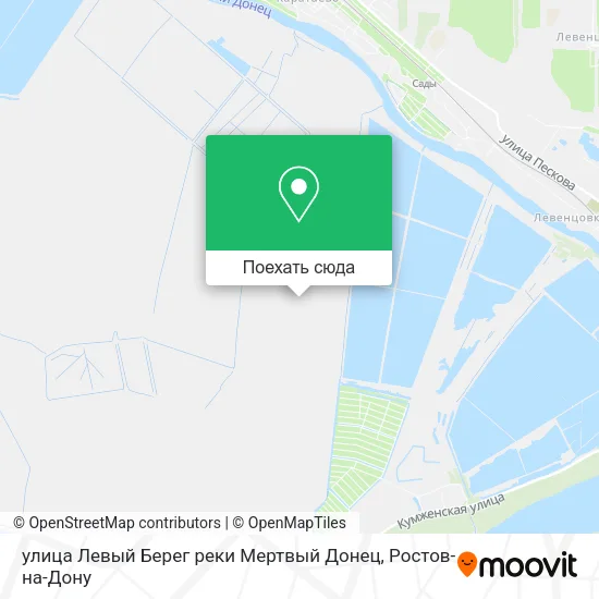 Карта улица Левый Берег реки Мертвый Донец
