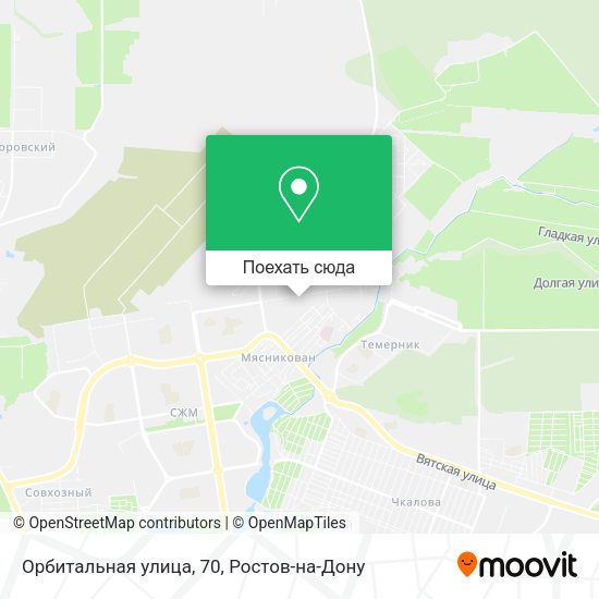 Карта Орбитальная улица, 70
