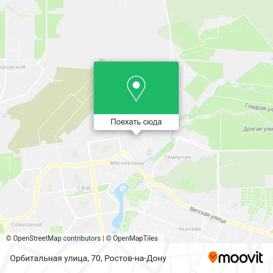 Карта Орбитальная улица, 70