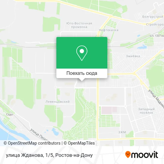 Карта улица Жданова, 1/5