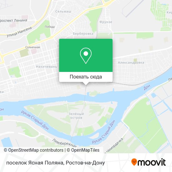Карта поселок Ясная Поляна