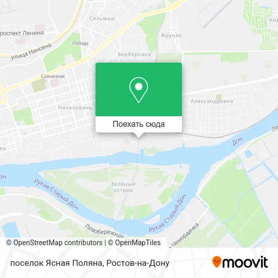 Карта поселок Ясная Поляна