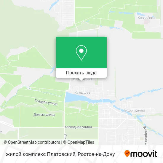 Карта жилой комплекс Платовский