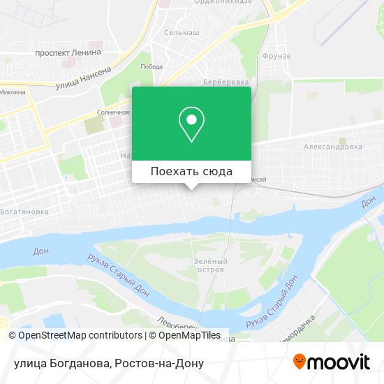 Карта улица Богданова