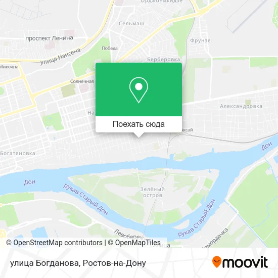 Карта улица Богданова