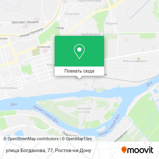 Карта улица Богданова, 77