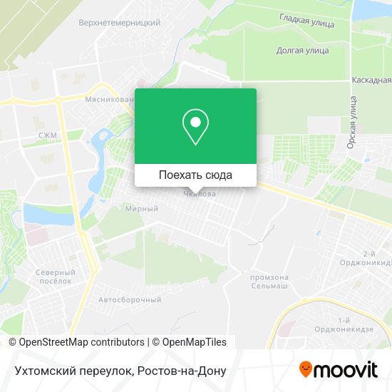 Карта Ухтомский переулок