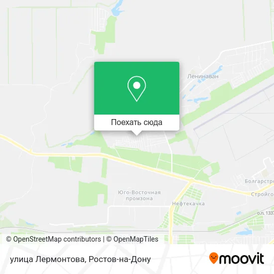 Карта улица Лермонтова