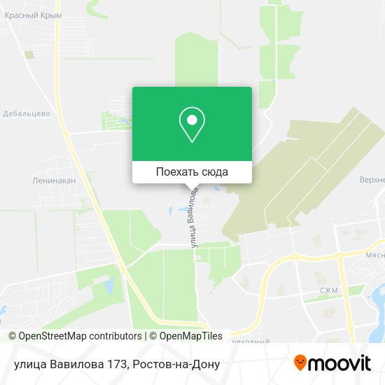 Карта улица Вавилова 173