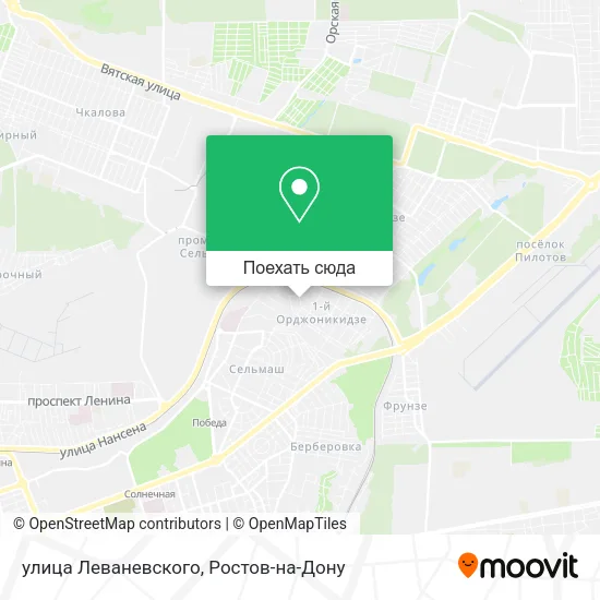Карта улица Леваневского