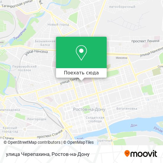 Карта улица Черепахина