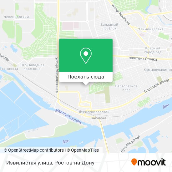 Карта Извилистая улица