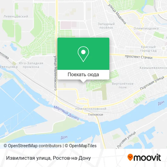 Карта Извилистая улица