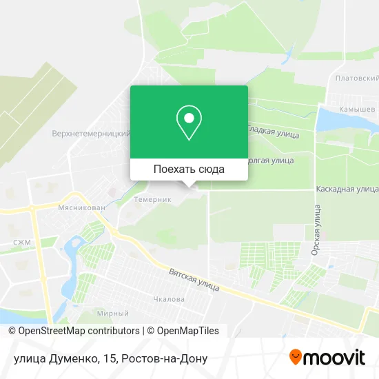 Карта улица Думенко, 15