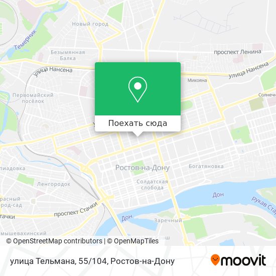 Карта улица Тельмана, 55/104